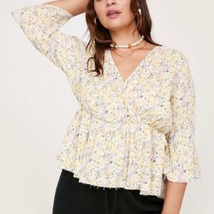 Nasty Gal Floral Blouse